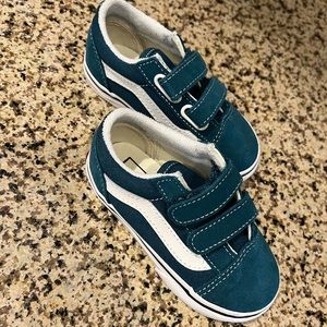 Toddler Vans - Teal Blue - Never Worn